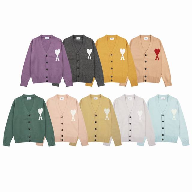 A8129 Ami Paris Autumn/Winter New Arrivals New Colors Big Heart Alpaca Blend Sof