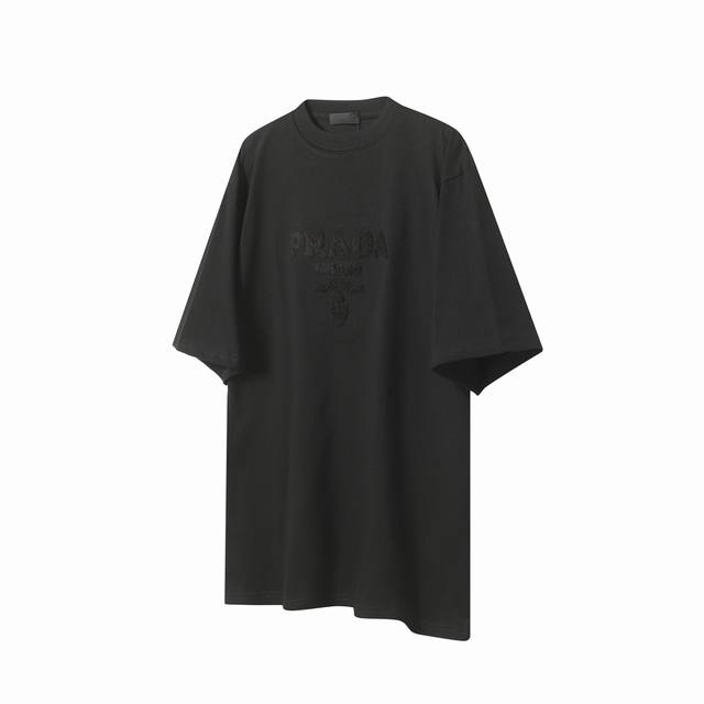 Special Offer: Prada 25Ss Terry Embroidery Short-Sleeve T-Shirt, Made from YB De