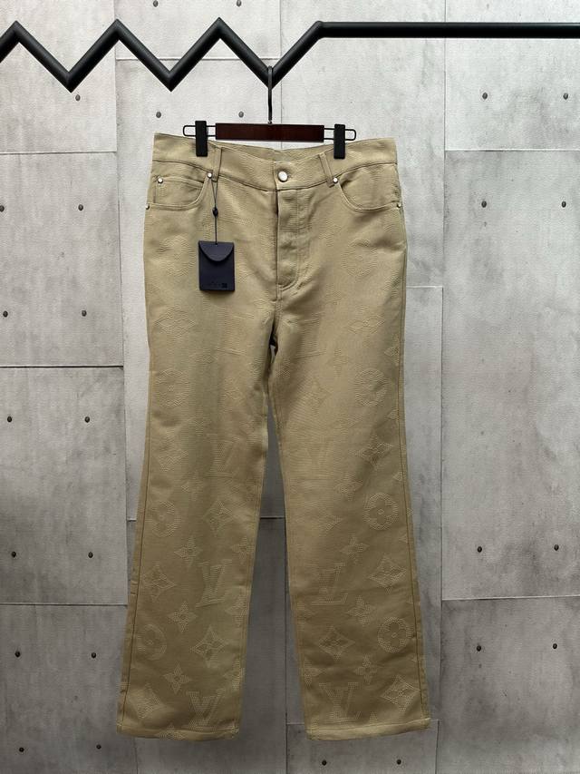 Louis Vuitton 25th anniversary new Monogram embossed trousers are fully printed