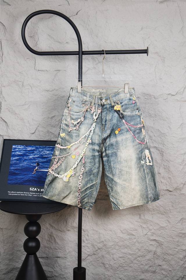 Style: M098 Top-grade Acne Studios Ac candy shorts style 3D printed flower tromp