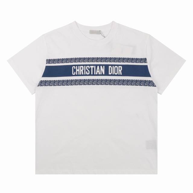 Dior Dior patchwork logo print short-sleeved T-shirt Size: SL