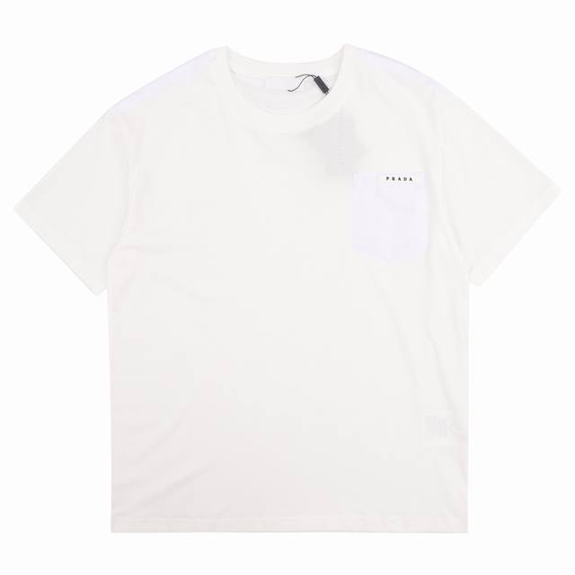 Prada classic pocket logo short-sleeved T-shirt Size: SL