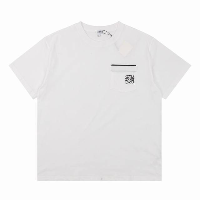 Loewe double-pocket embroidered short-sleeved shirt Size: SL