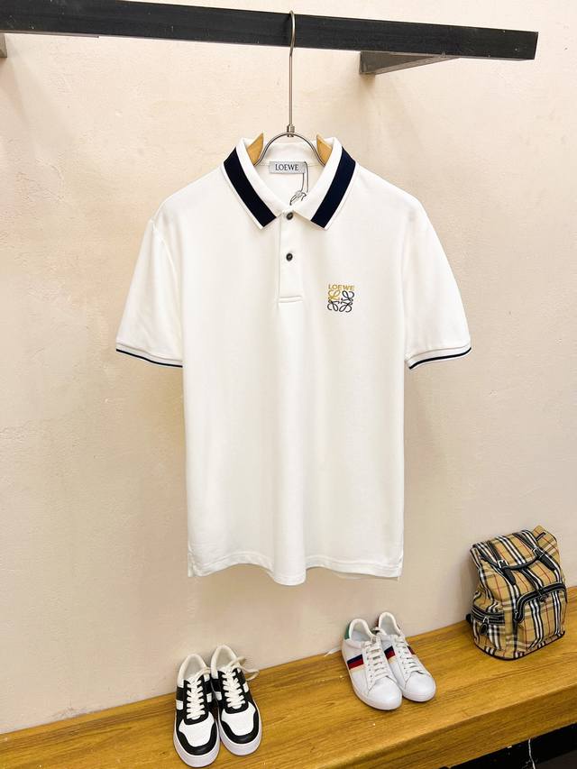 Loewe's new spring/summer 25Ss lapel polo shirt. Made from carefully selected Te