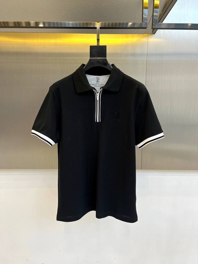 New Bc and S products are now available. Men's lapel, half-zip, short-sleeved po