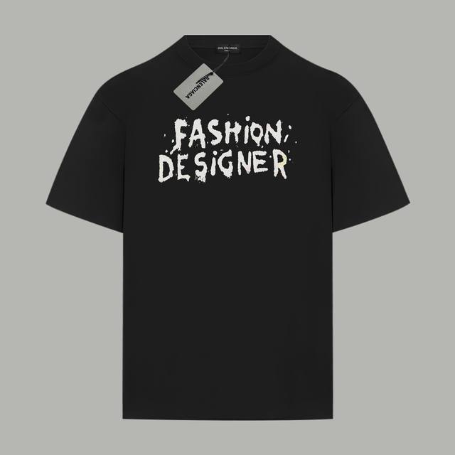 Balenciaga official website same limited edition ink-splashed letter logo print