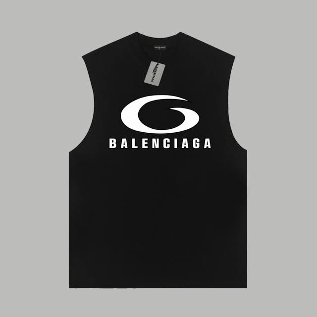 Balenciaga official website classic logo letter print double yarn pure cotton sl