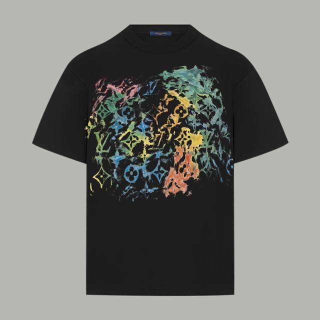 Louis Vuitton official website classic watercolor ink monogram logo print double