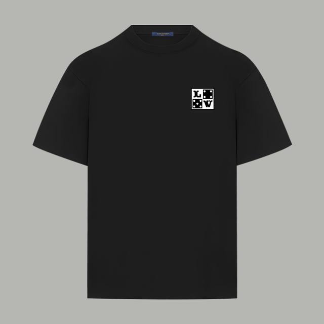 Louis Vuitton official website same style double-yarn pure cotton short-sleeves