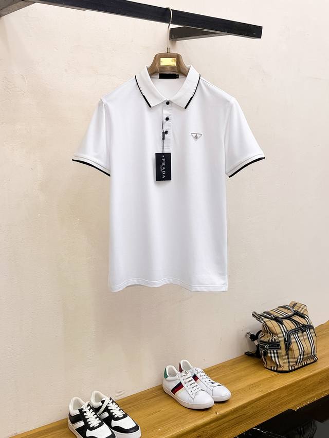 Prada's new summer 2025 men's lapel polo shirt unlocks Italian elegance. The col