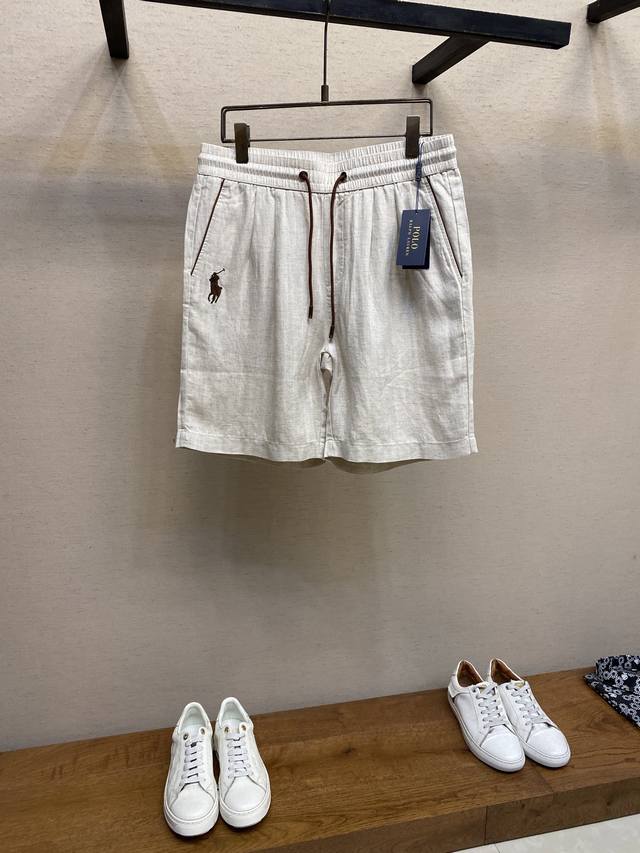 Rl New Summer Style~Men's Custom-woven Tencel Linen Casual Shorts Shorts are the