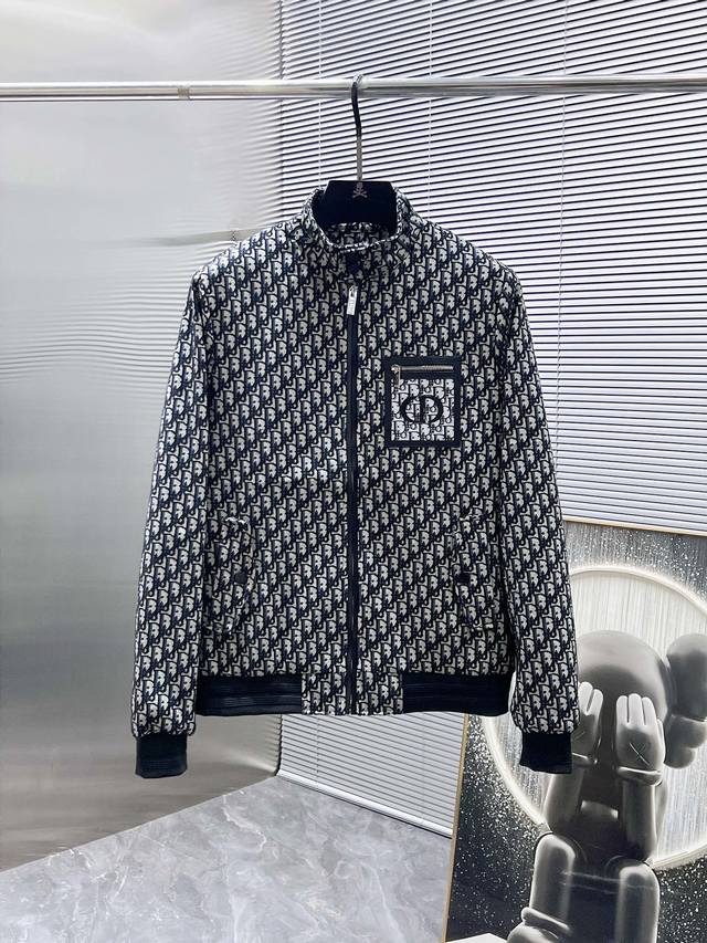 Dior's new 2025 stand-up collar jacket, a high-end version! Custom-made fabrics