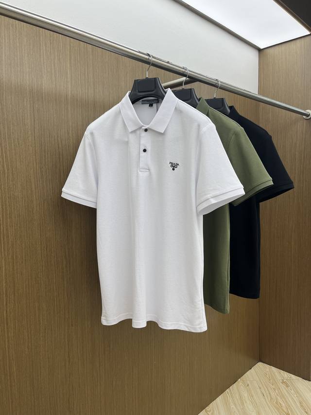 New Pd 2540 Spring/Summer Men's Short-Sleeved Polo Shirt, featuring the brand's