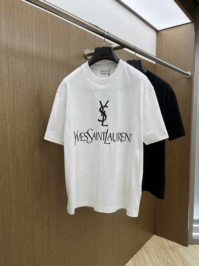 New Ysl high-end custom 2025 Spring/Summer new release. The latest short-sleeved