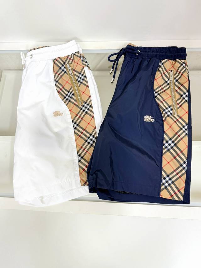 Burberry 2550 new unisex casual shorts, distinguished by the fabric on the marke