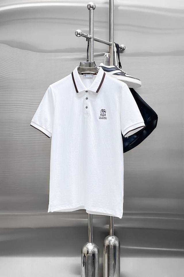 Bc 2025Ss new summer logo men's lapel polo shirt! A classic business men's style