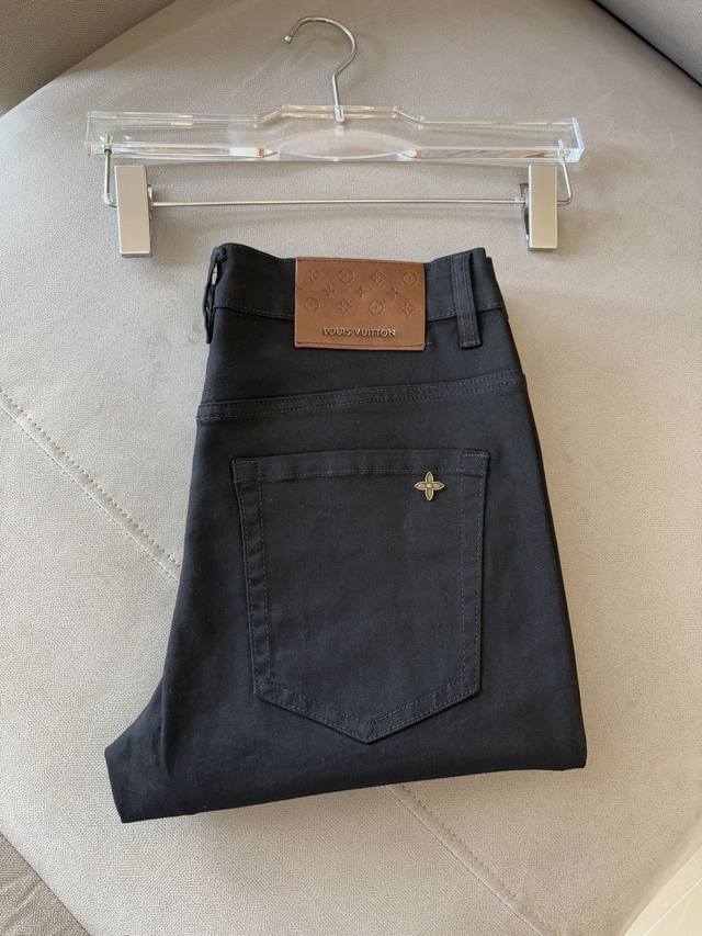 A pair of super stylish jeans, made of custom-made original washed denim fabric,