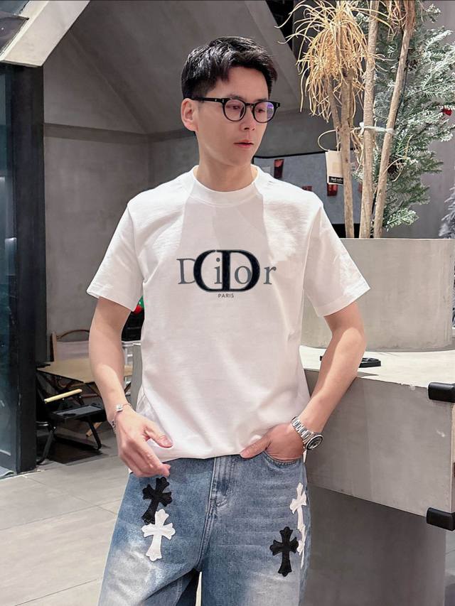 Dior 2025 Spring/Summer new arrivals: three complete logos, chest 3D print, drop