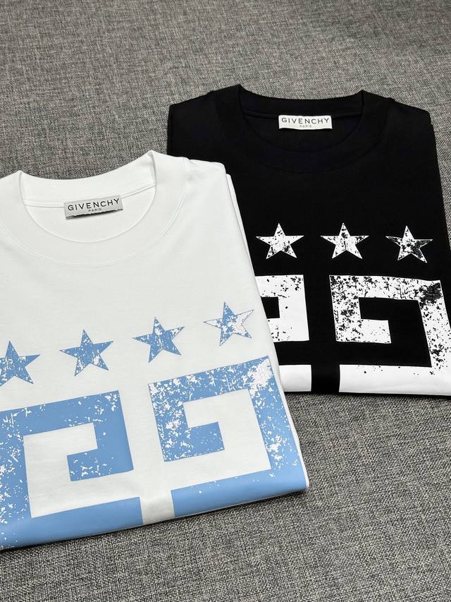 New Gvc25 Spring/Summer Hg Star Print Short-Sleeved T-shirt. Inspired by Mr. G's