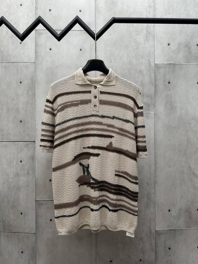 D Bv ink element knitted polo shirt size: SML
