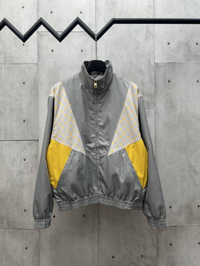 D Louis Vuitton 25Ss new contrast-color technical fabric jacket with Monogram Gl