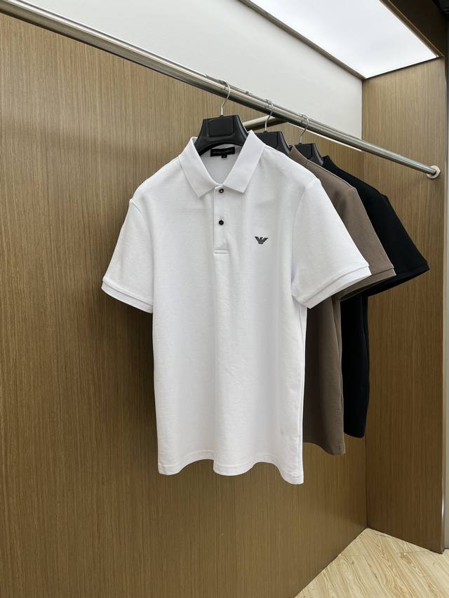 New Aj 2550 Spring/Summer Men's Short-Sleeved Polo Shirt, featuring the brand's