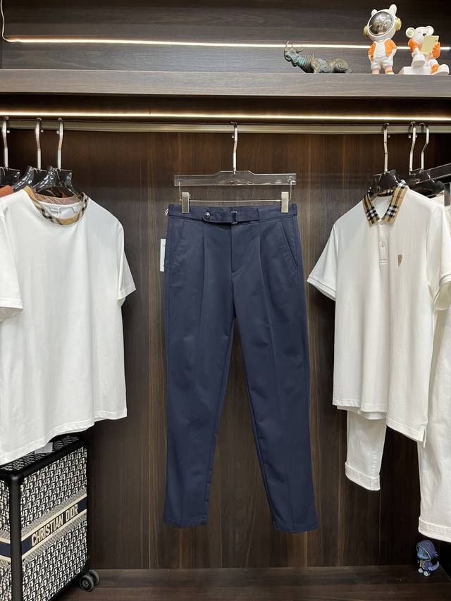 Burberry Exclusive New Burberry Men's Fashion Casual Pants. High-end European-st