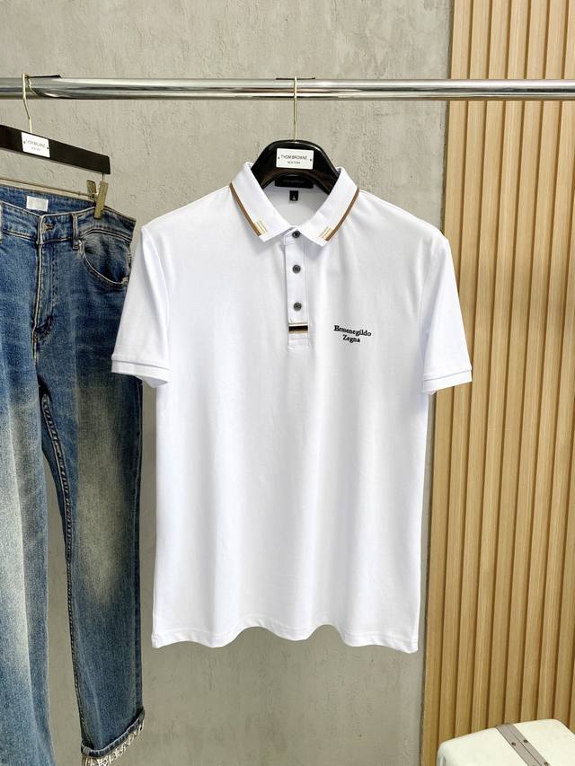 Jenny's 2025 Spring/Summer new men's lapel polo shirt short-sleeved series is sh