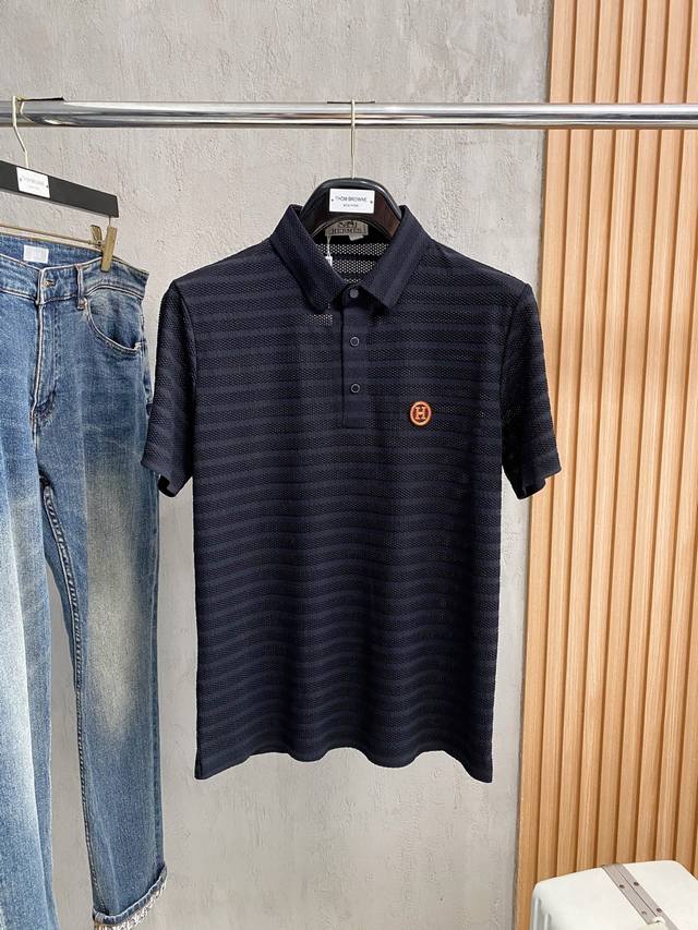 AIMA's 2025 Spring/Summer new men's lapel polo shirt short-sleeved series is shi