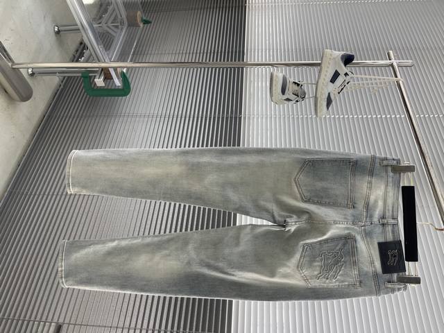 Bbr These light blue washed jeans are made from a unique fabric that's incredibl