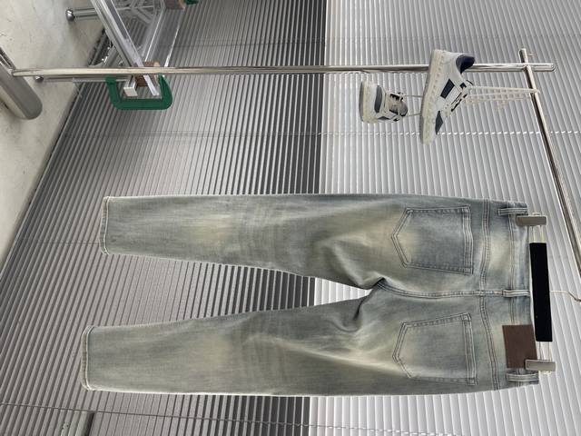 Donkey Brand 2025 Spring/Summer new jeans, embossed logo hardware leather patch!