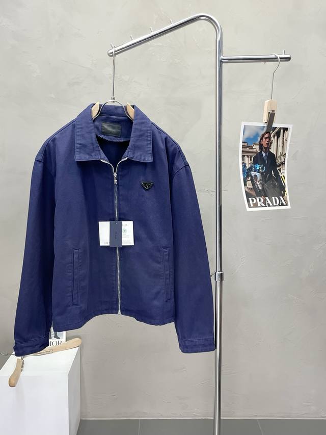 Prada exclusive new original men's casual spring and summer denim jacket breatha