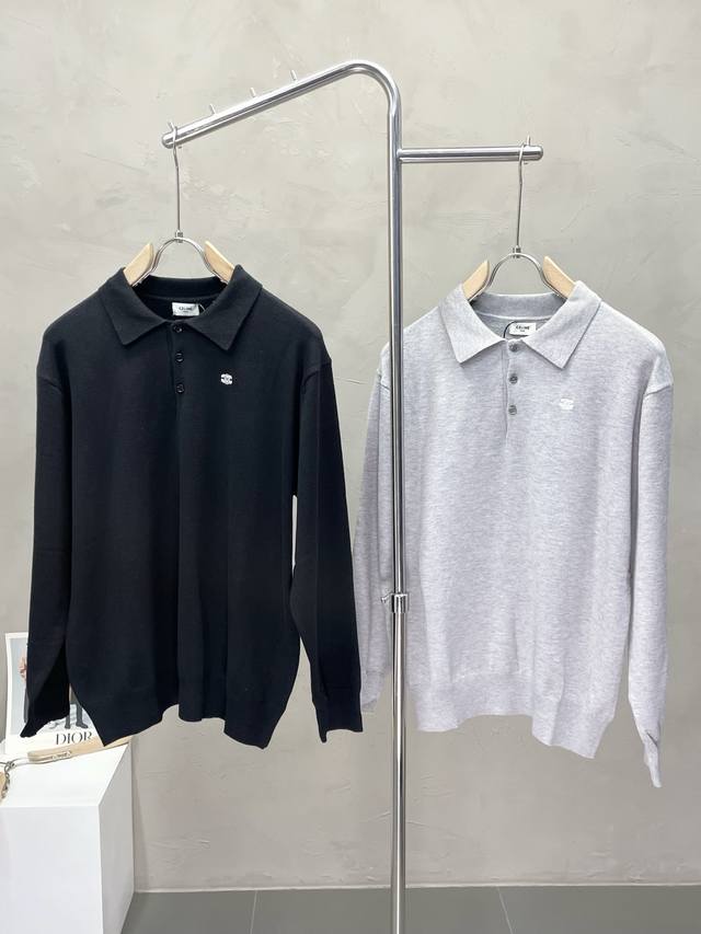 Celine exclusive new original men's casual autumn and winter sweater, high-end c