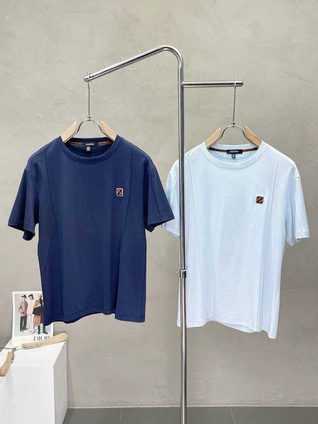 Zegna exclusive new spring and summer original men's casual short-sleeved high-e