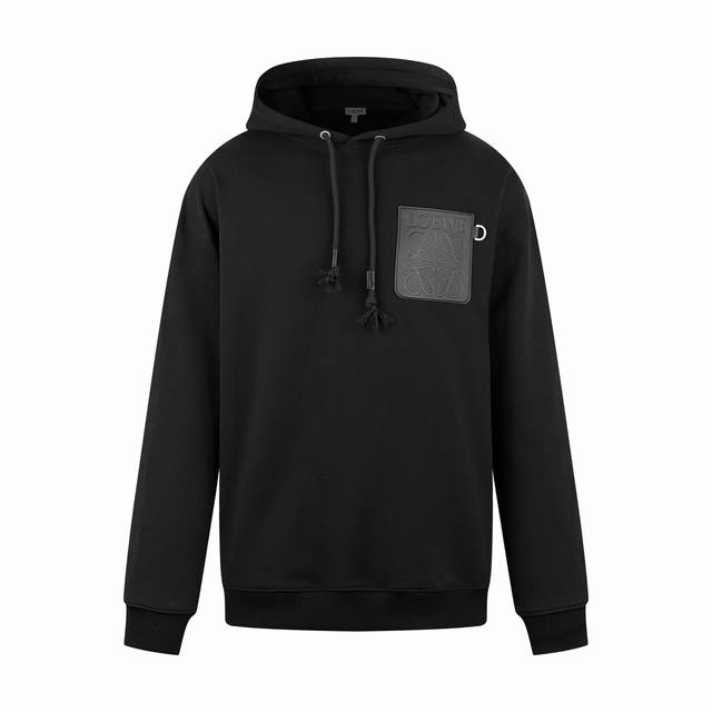 Loewe Anagram patch pocket hooded sweatshirt is customized. The luxurious and so