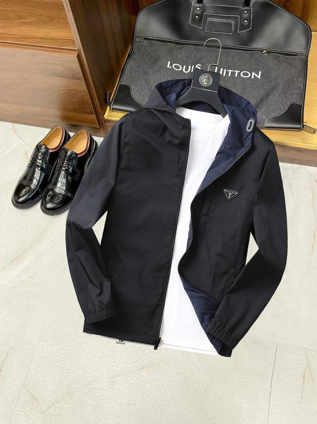 Prada reversible jacket, a new spring 2025 model. This runway-fresh jacket is in