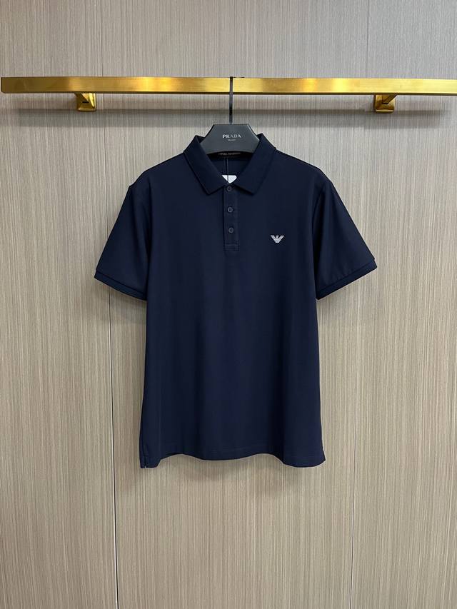 Armani 2025Ss new summer letter logo men's lapel Polo shirt! A classic business