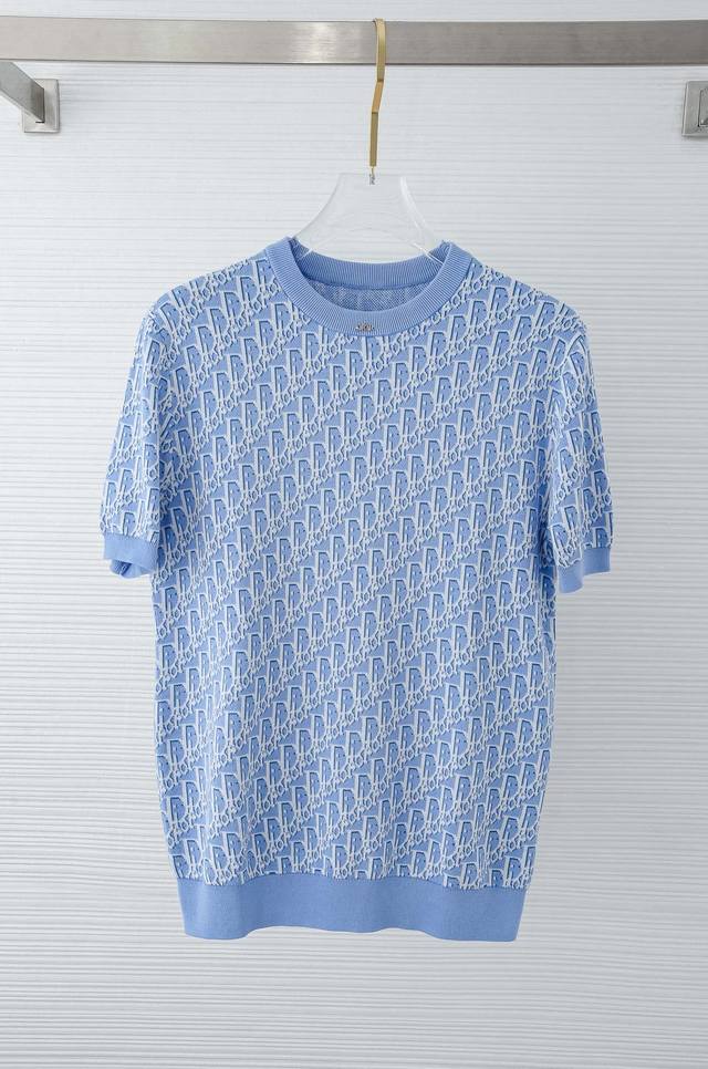 Dior 2025Ss flat-knit 100% long-staple cotton fabric, comfortable and breathable