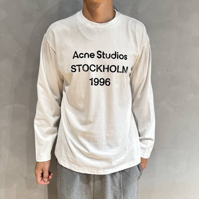 Acne Studios' new fall long-sleeve top, made from premium cotton, is skin-friend