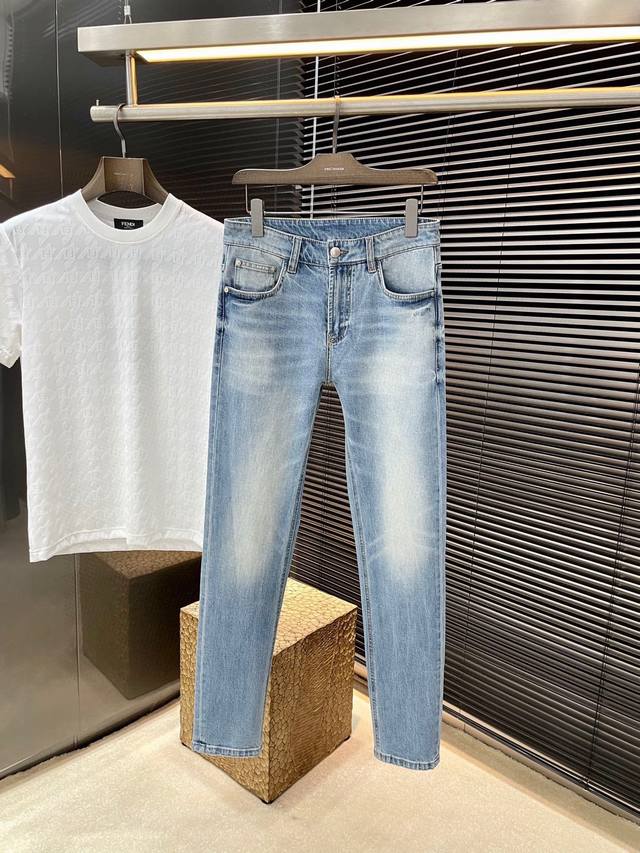 Louis Vuitton 2025 Spring/Summer new jeans. Imported Italian high-end denim fabr