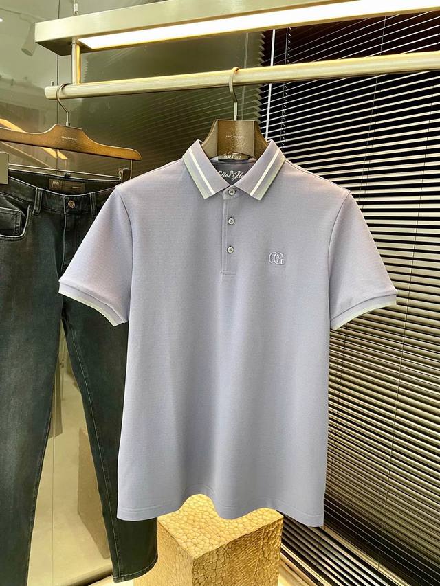 Gucci's latest 2025 Spring/Summer Polo short-sleeve top is made of the latest po