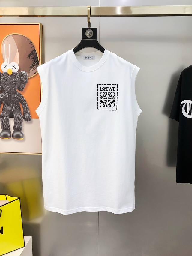 L*Ewe 2025 Spring/Summer new original men's round neck vest short-sleeved T-shir