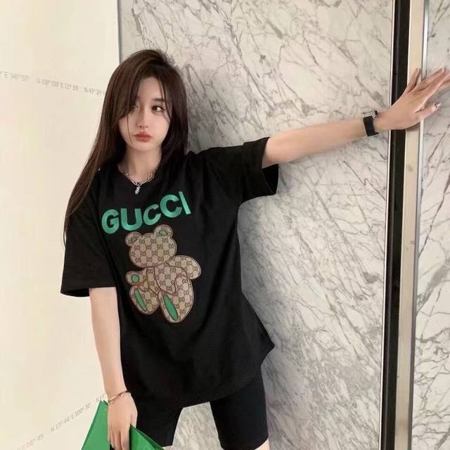 New arrival, exclusive hit! 2025's top-tier Gucci Green Bear appliqu