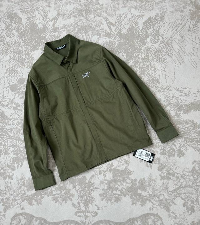 Arcteryx Cronin Cotton Overshirt Stretch Windproof Rainproof Solid Color Small L
