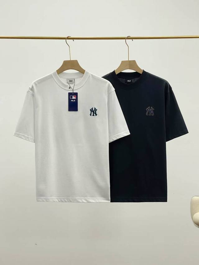 MLB official men's and women's monogrammed logo short-sleeved casual round neck