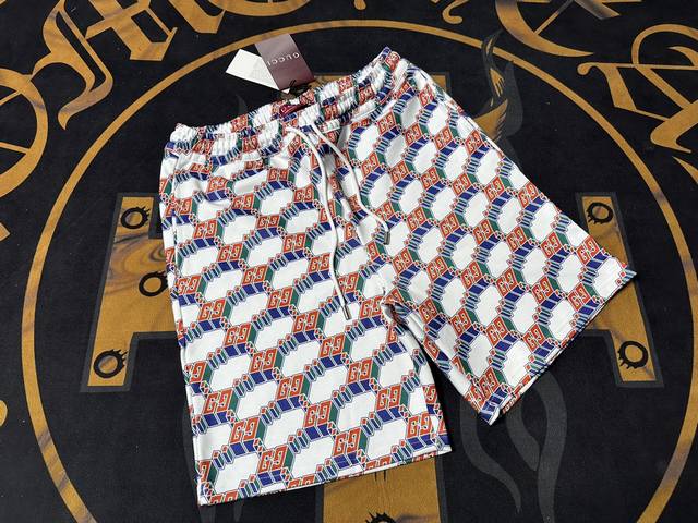 Gucci 2025 Spring/Summer new casual shorts, high-end version, 100% authentic det
