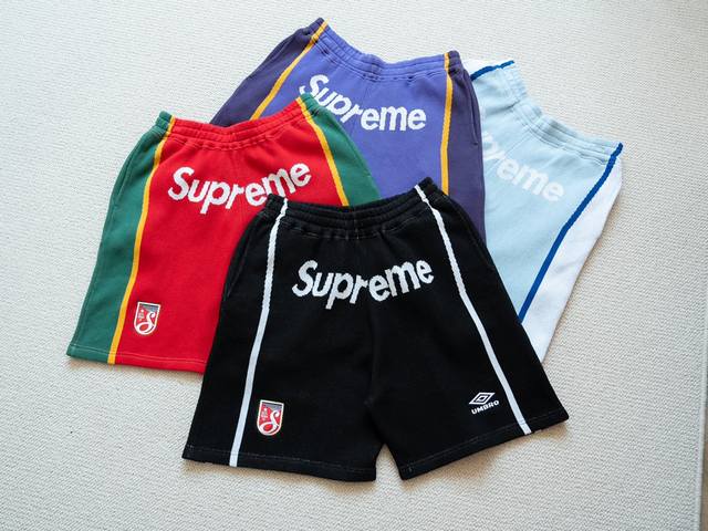 A super-hot Supreme X Umbro collaboration, the Ss25 Knit Shorts30. These Umbro k