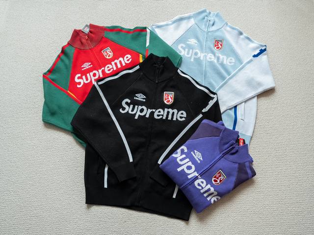 This Supreme X Umbro Zip-Up Sweater is a top-tier fashion item available online.