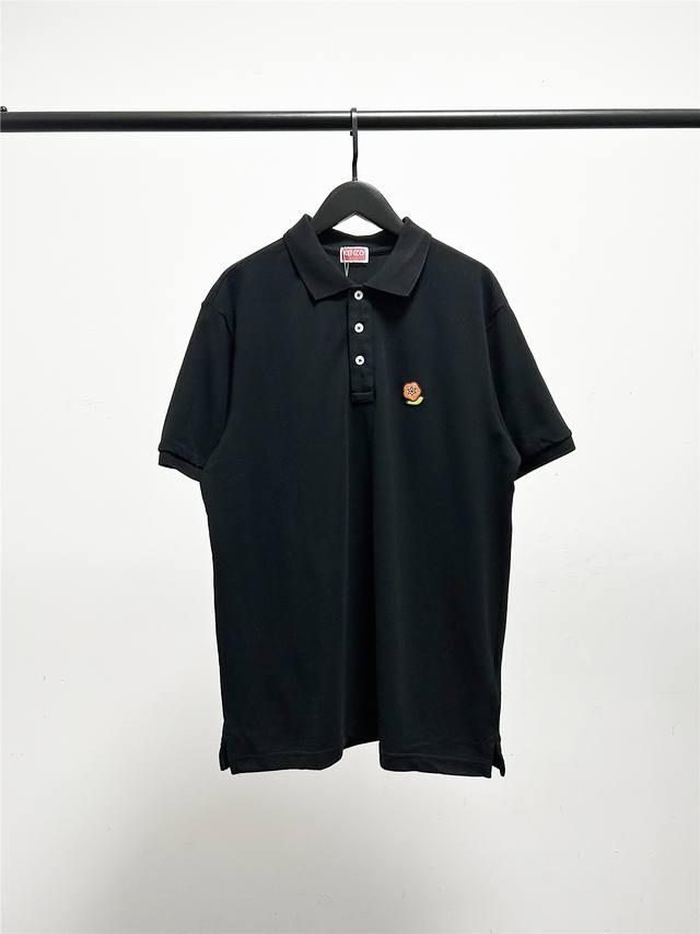 Kenzo Takada Kenzo Begonia Flower Embroidered Polo Shirt, a high-quality product