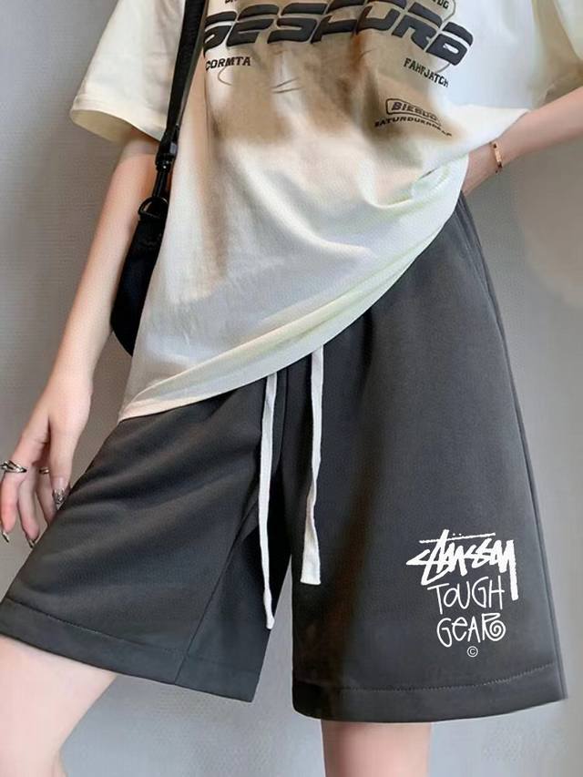 Stussy counter synchronized new trouser leg letter logo series couple's unisex s